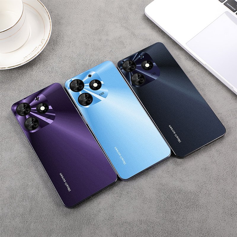 6.5 Inch 64GB Fingerprint Unlock Android Smartphone 4G LTE Global Version Dual SIM HD Screen GPS Gaming Features EU Plug Phone